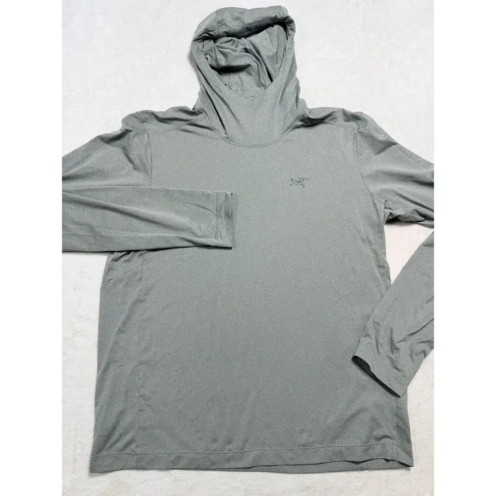 Arc'teryx Remige Hoody Men's Sz Med Grey Sun Hoodie Hiking Gorpcore Minimalist - Picture 1 of 11